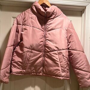 Women's Pink Puffer Jacket